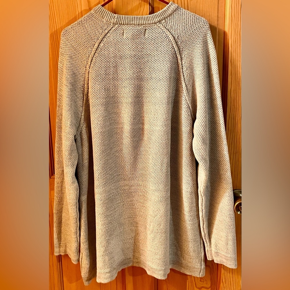 Frederik Anderson Copenhagen Mens XL Cotton Knit Sweater Pale Blue Oversized